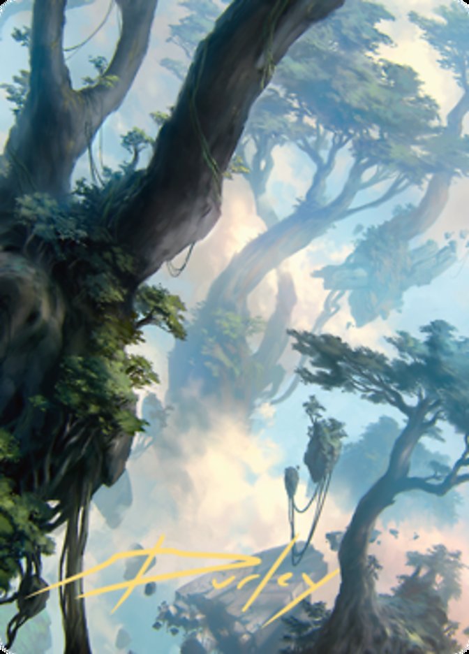 Forest 1 Art Card (Gold-Stamped Signature) [Zendikar Rising Art Series] | Mega City Incorporated