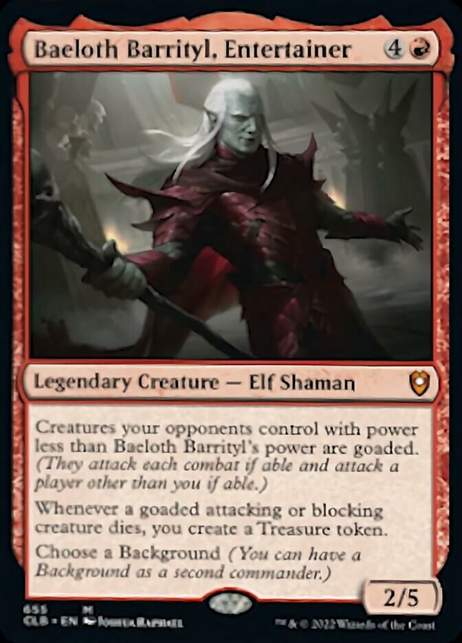 Baeloth Barrityl, Entertainer [Commander Legends: Battle for Baldur's Gate] | Mega City Incorporated