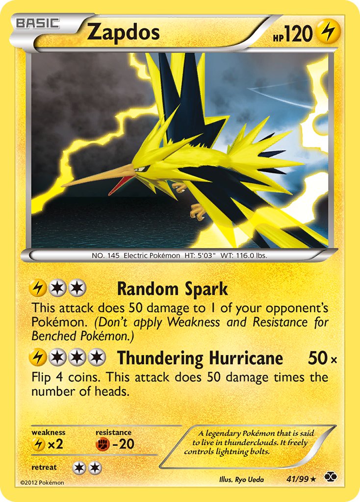 Zapdos (41/99) (Blister Exclusive) [Black & White: Next Destinies] | Mega City Incorporated