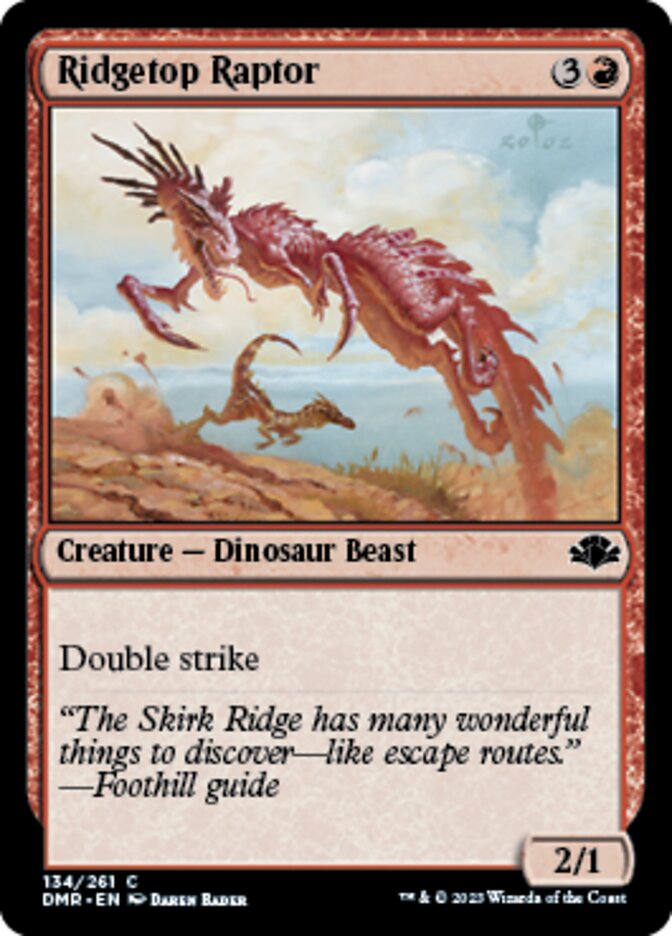 Ridgetop Raptor [Dominaria Remastered] | Mega City Incorporated