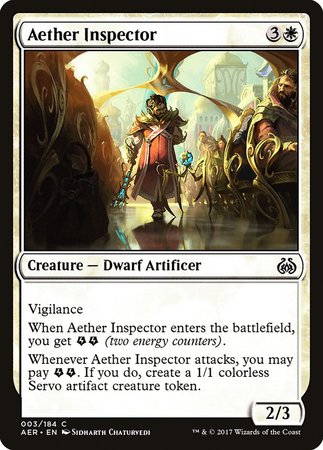 Aether Inspector [Aether Revolt] | Mega City Incorporated