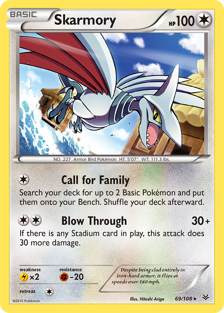 Skarmory (69/108) [XY: Roaring Skies] | Mega City Incorporated