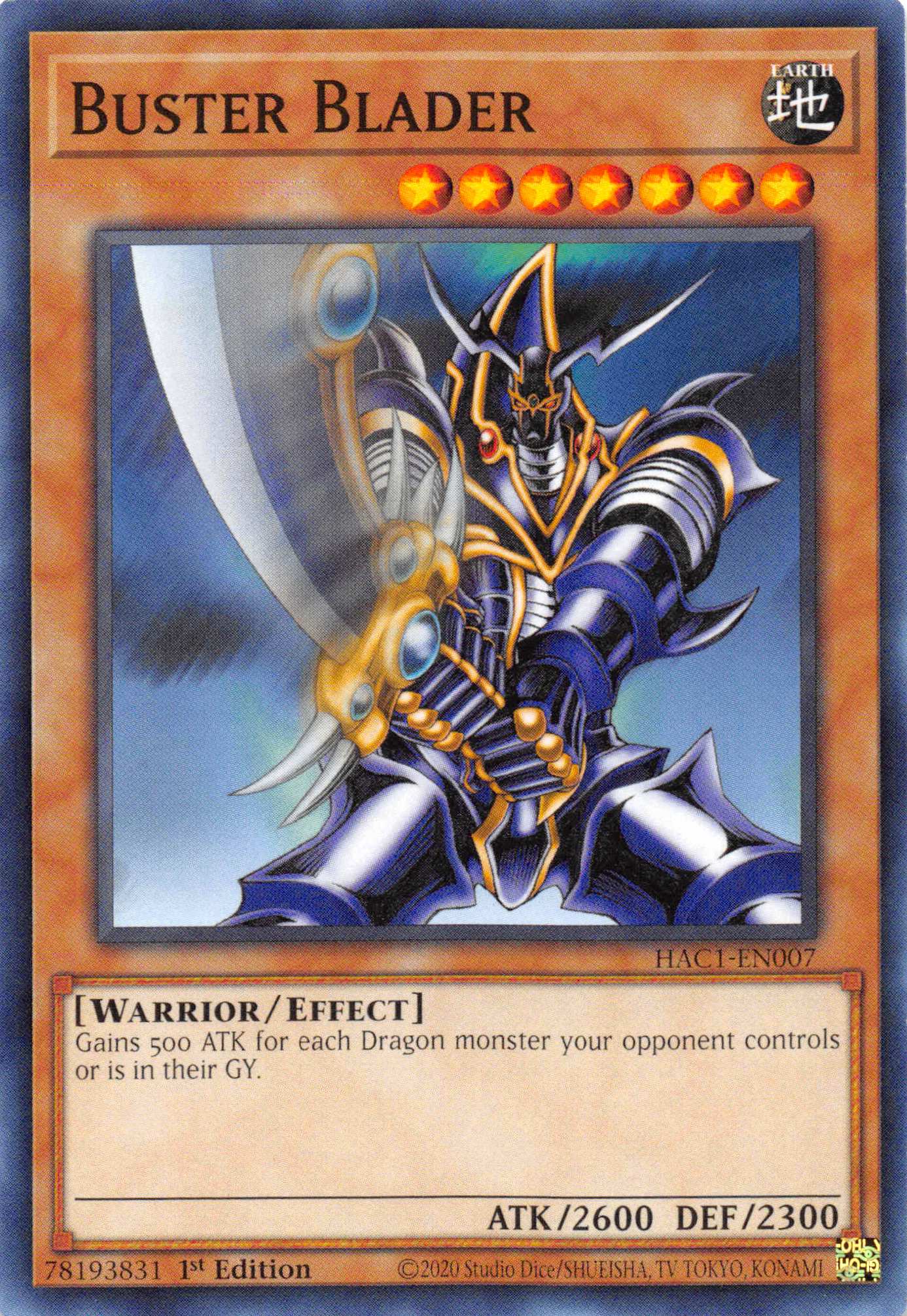 Buster Blader (Duel Terminal) [HAC1-EN007] Parallel Rare | Mega City Incorporated