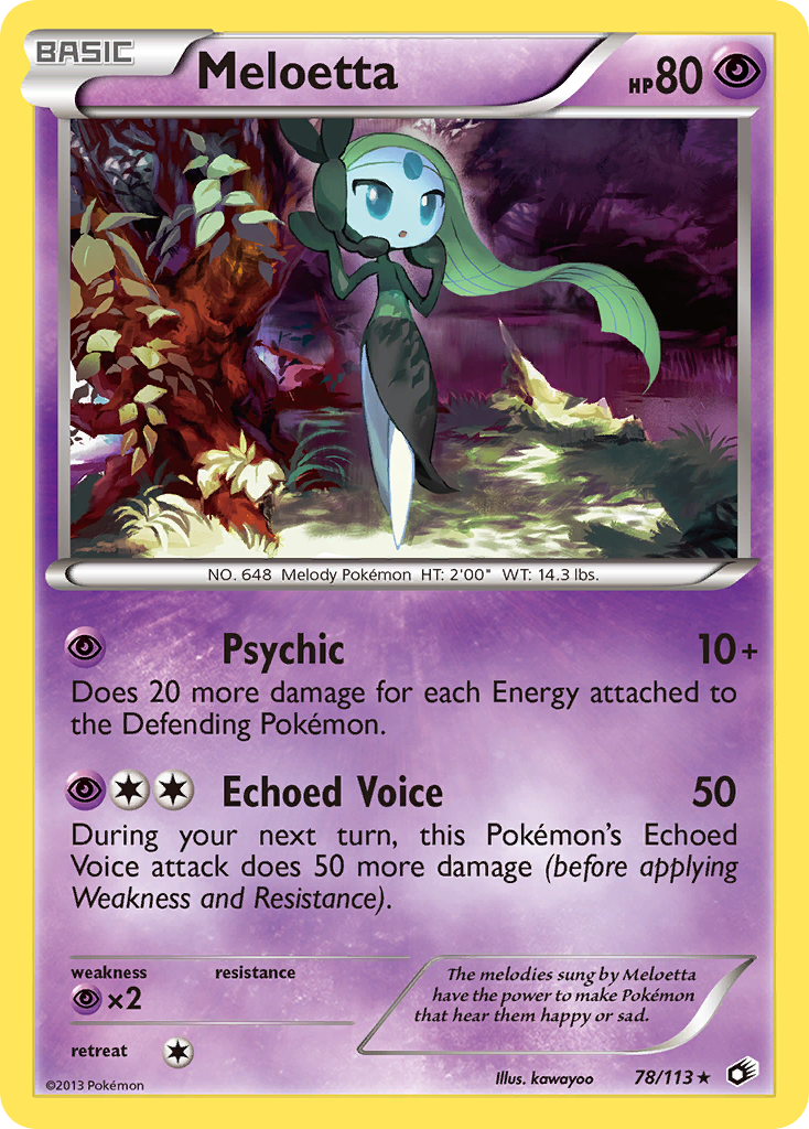 Meloetta (78/113) [Black & White: Legendary Treasures] | Mega City Incorporated