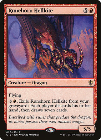 Runehorn Hellkite [Commander 2016] | Mega City Incorporated