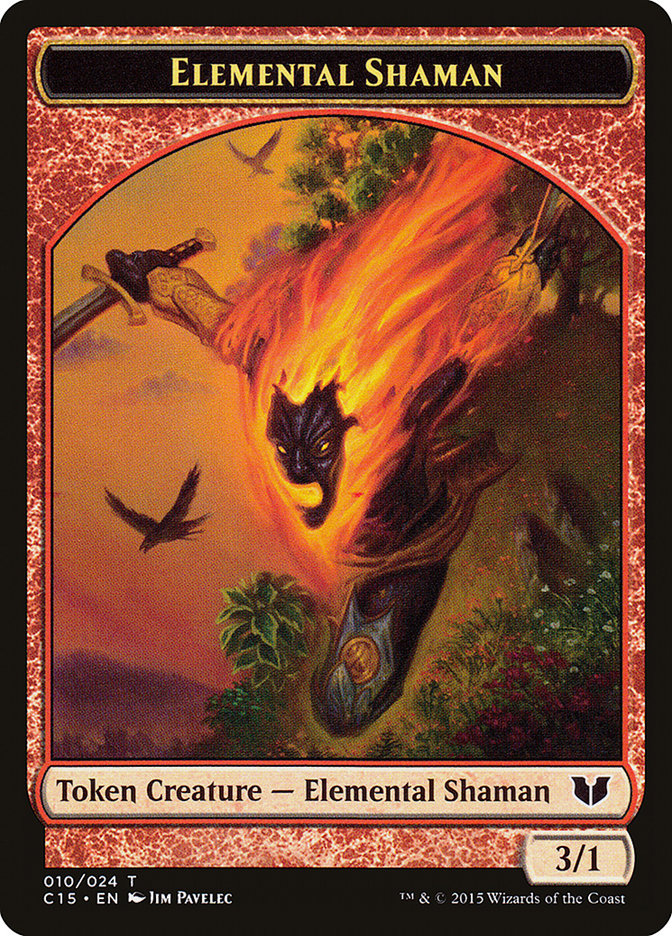 Elemental Shaman // Shapeshifter Double-Sided Token [Commander 2015 Tokens] | Mega City Incorporated