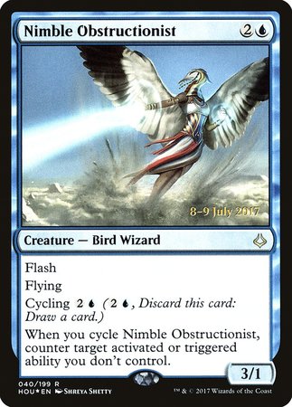 Nimble Obstructionist [Hour of Devastation Promos] | Mega City Incorporated