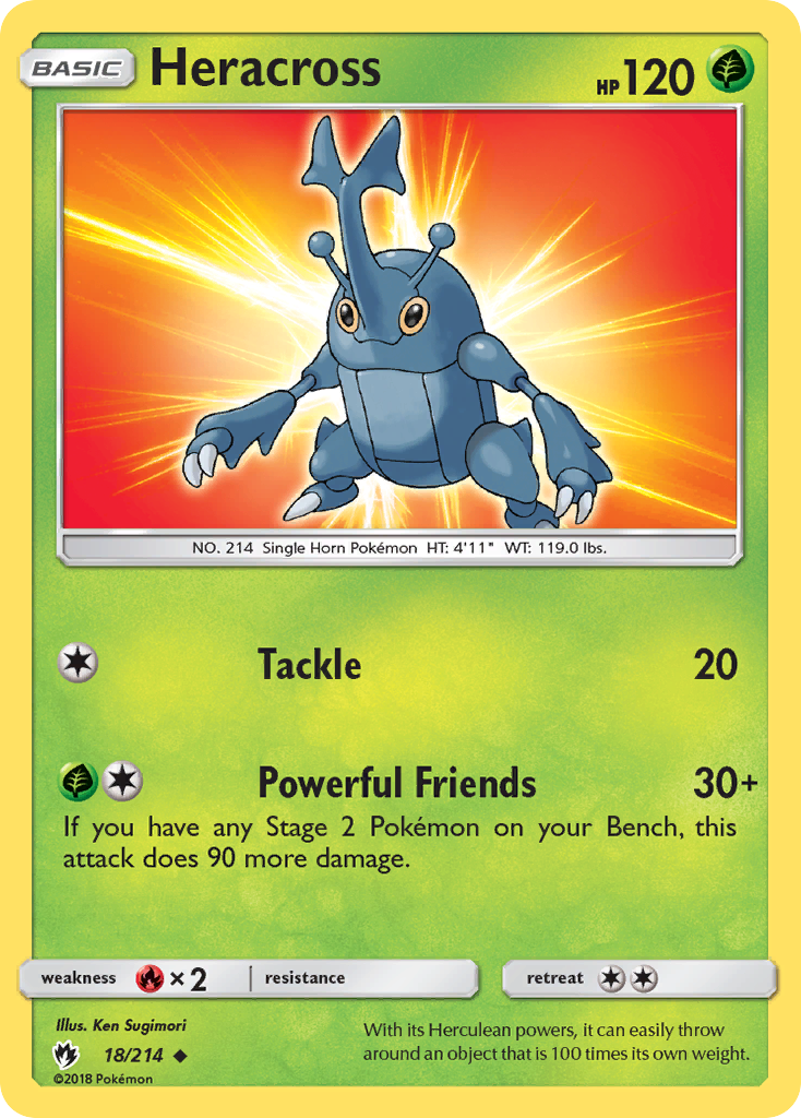 Heracross (18/214) [Sun & Moon: Lost Thunder] | Mega City Incorporated