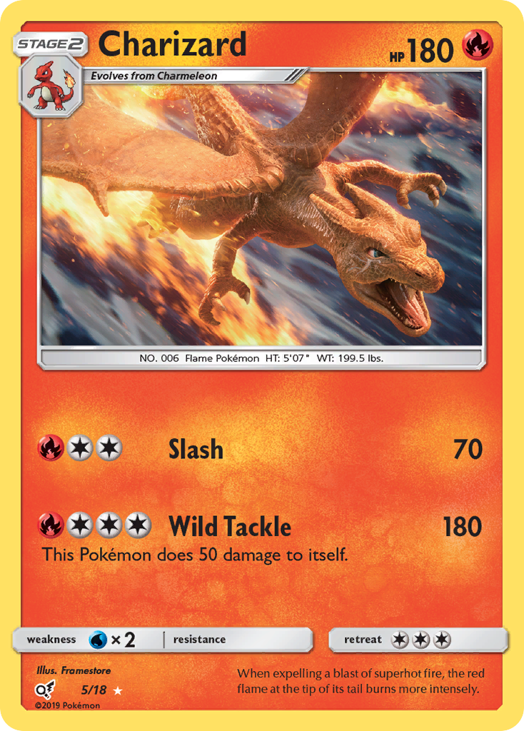 Charizard (5/18) [Sun & Moon: Detective Pikachu] | Mega City Incorporated