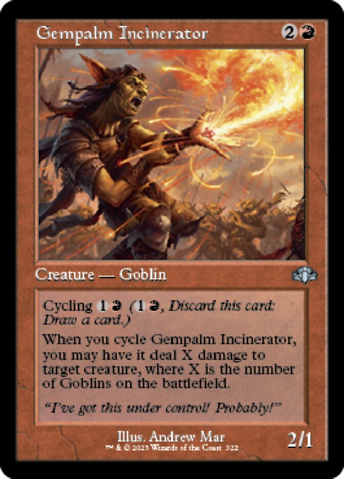 Gempalm Incinerator (Retro) [Dominaria Remastered] | Mega City Incorporated