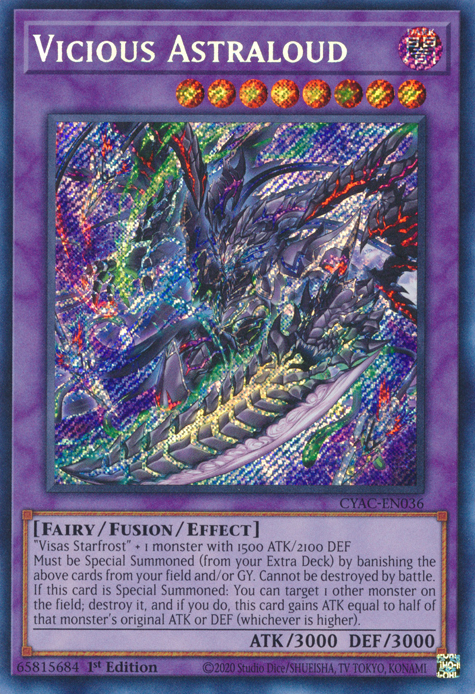 Vicious Astraloud [CYAC-EN036] Secret Rare | Mega City Incorporated