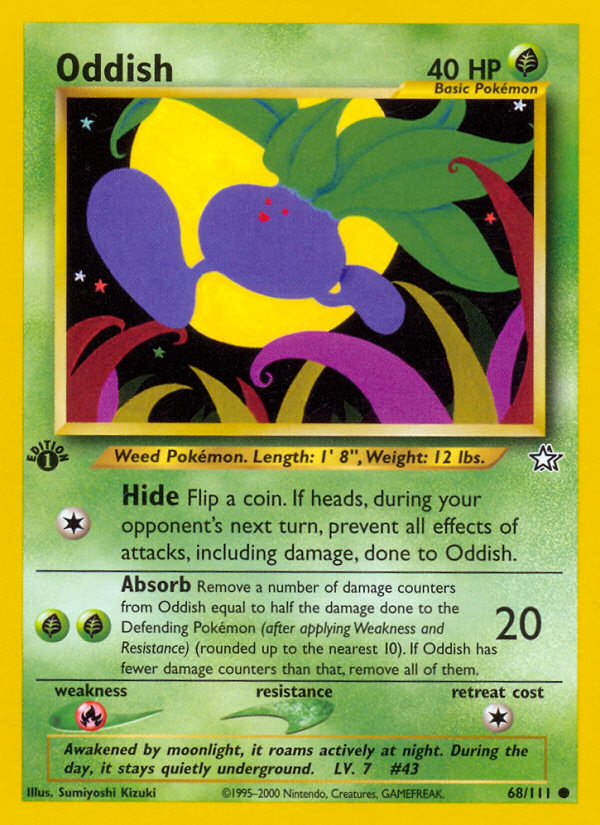 Oddish (68/111) [Neo Genesis 1st Edition] | Mega City Incorporated