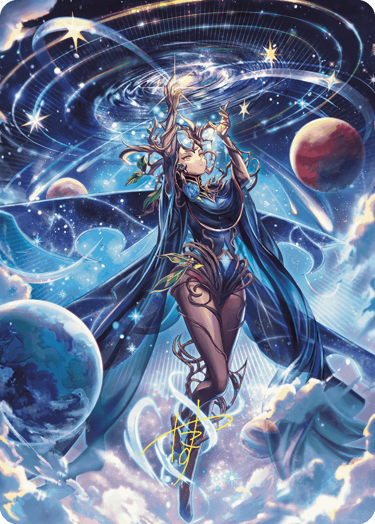 Omniscience Anime Art Card (Gold-Stamped Signature) [Wilds of Eldraine Art Series] | Mega City Incorporated