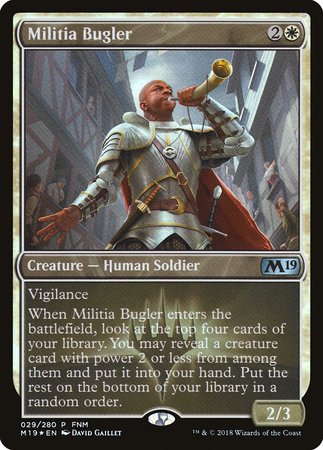 Militia Bugler [Core Set 2019 Promos] | Mega City Incorporated