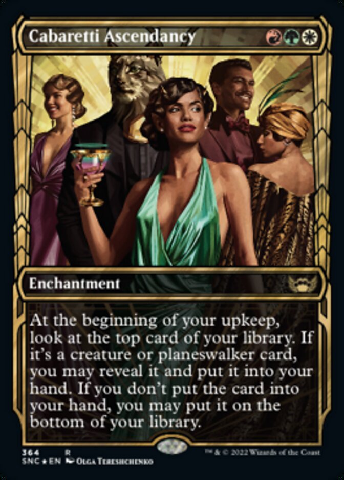 Cabaretti Ascendancy (Showcase Golden Age Gilded Foil) [Streets of New Capenna] | Mega City Incorporated