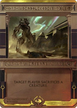 Diabolic Edict [Amonkhet Invocations] | Mega City Incorporated