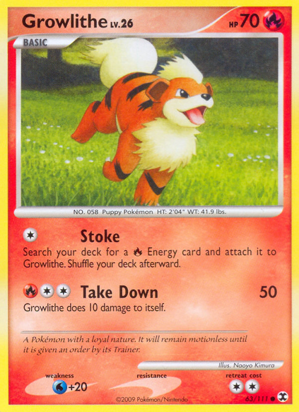 Growlithe (63/111) [Platinum: Rising Rivals] | Mega City Incorporated