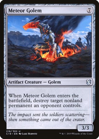 Meteor Golem [Commander 2019] | Mega City Incorporated