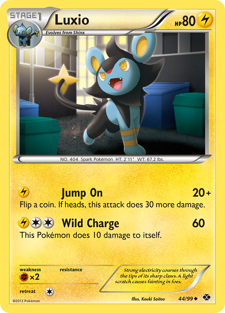 Luxio (44/99) [Black & White: Next Destinies] | Mega City Incorporated