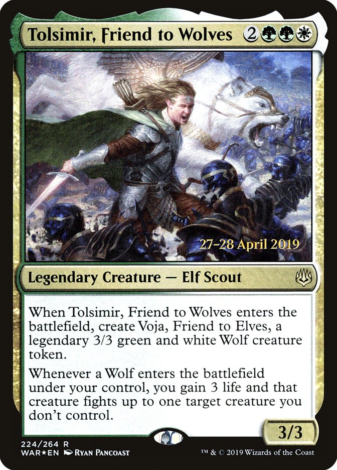 Tolsimir, Friend to Wolves  [War of the Spark Prerelease Promos] | Mega City Incorporated