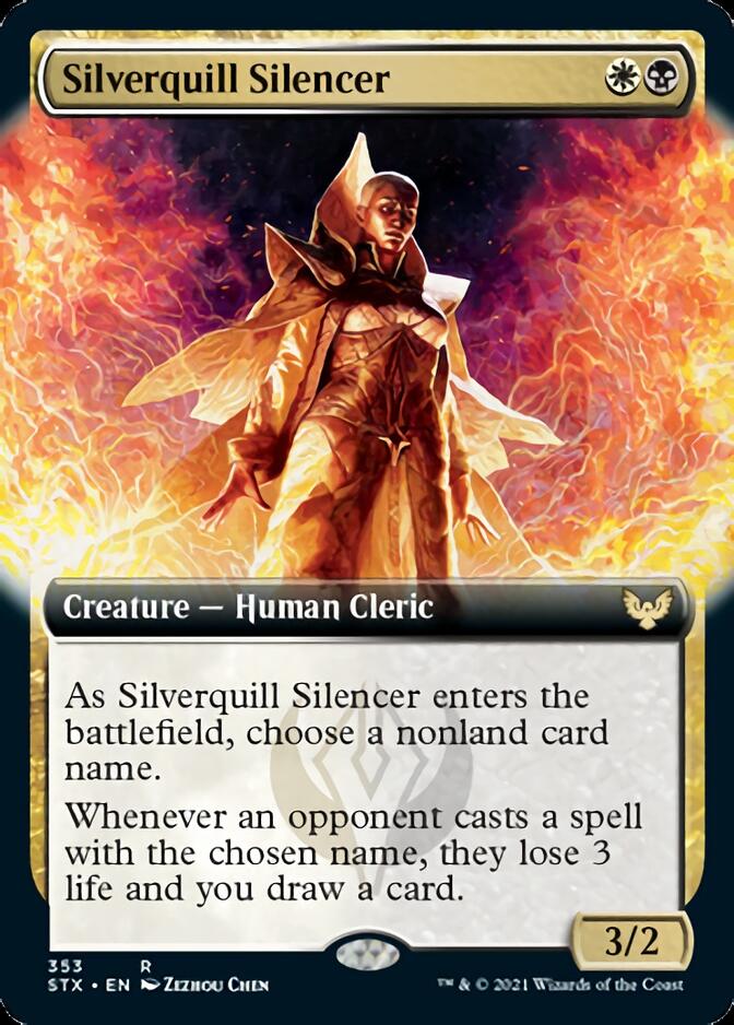 Silverquill Silencer (Extended) [Strixhaven: School of Mages] | Mega City Incorporated