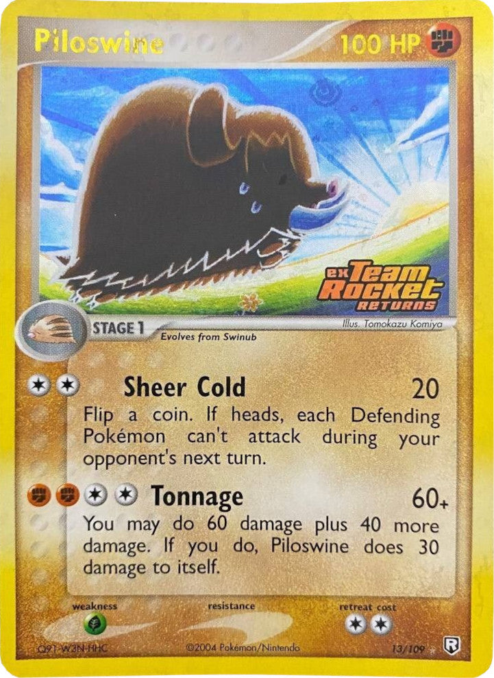 Piloswine (13/109) (Stamped) [EX: Team Rocket Returns] | Mega City Incorporated