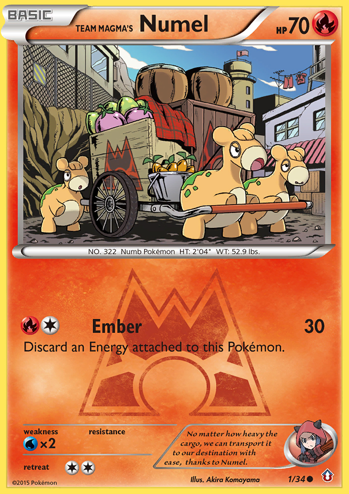 Team Magma's Numel (1/34) [XY: Double Crisis] | Mega City Incorporated