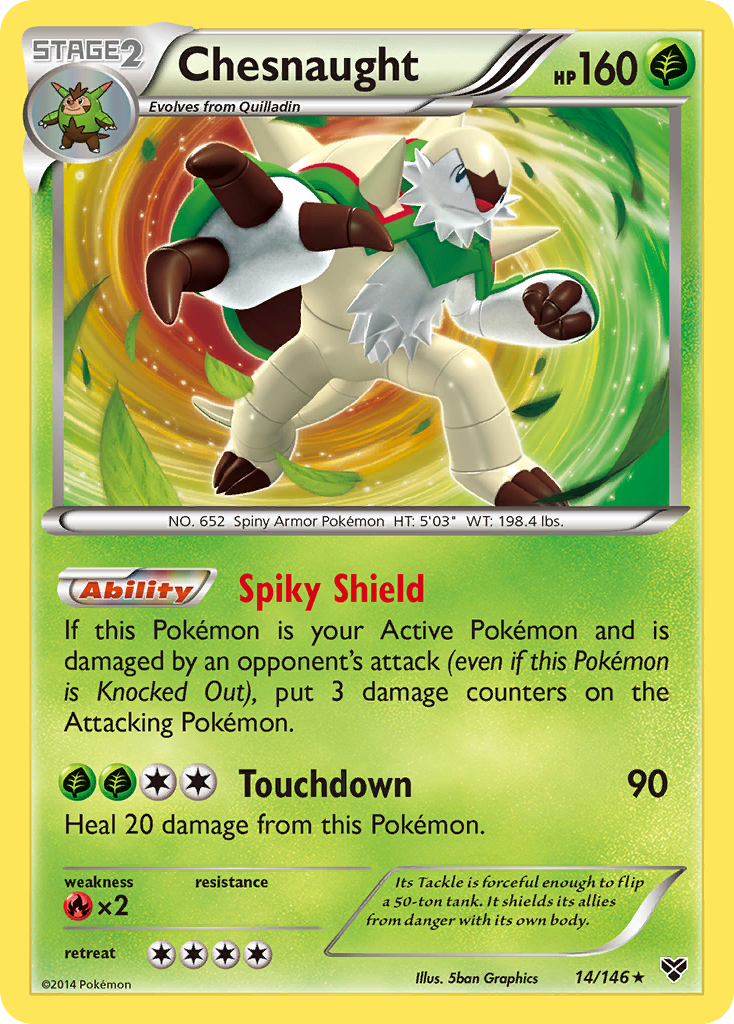 Chesnaught (14/146) [XY: Base Set] | Mega City Incorporated