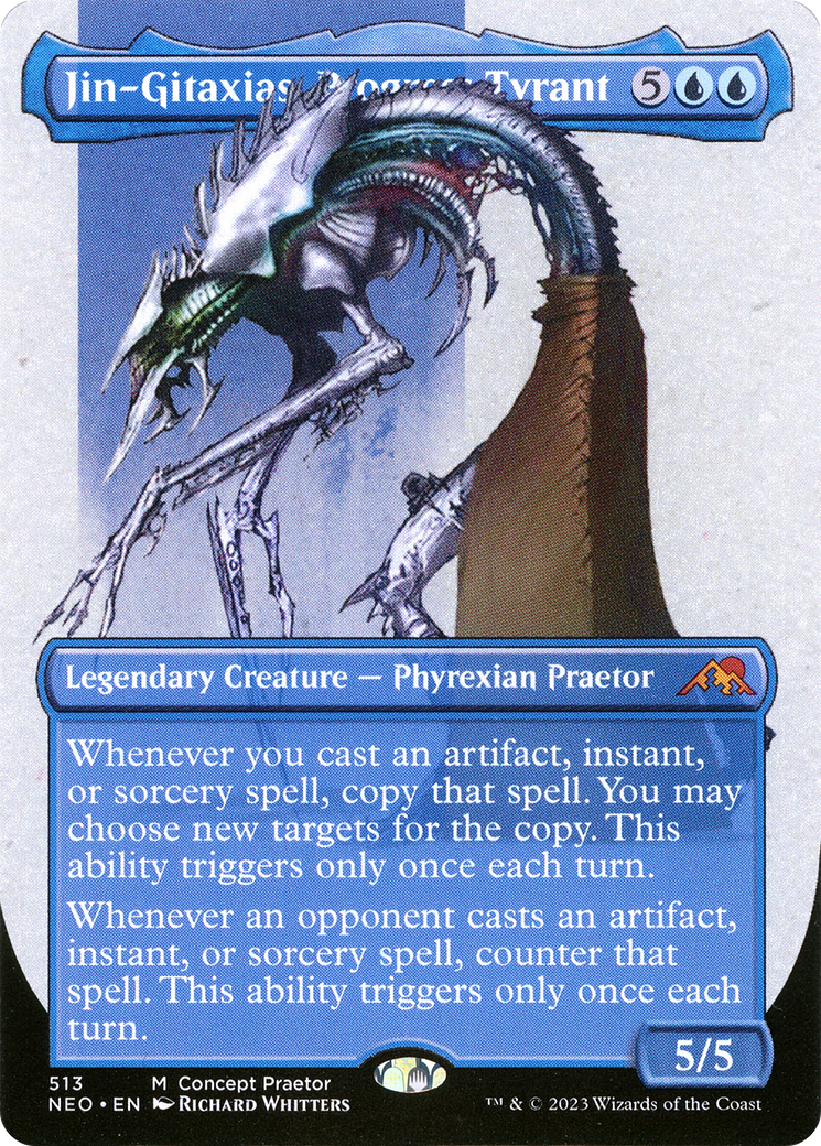 Jin-Gitaxias, Progress Tyrant (Borderless Concept Praetors) [Phyrexia: All Will Be One] | Mega City Incorporated