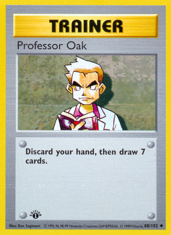 Professor Oak (88/102) (Shadowless) [Base Set 1st Edition] | Mega City Incorporated