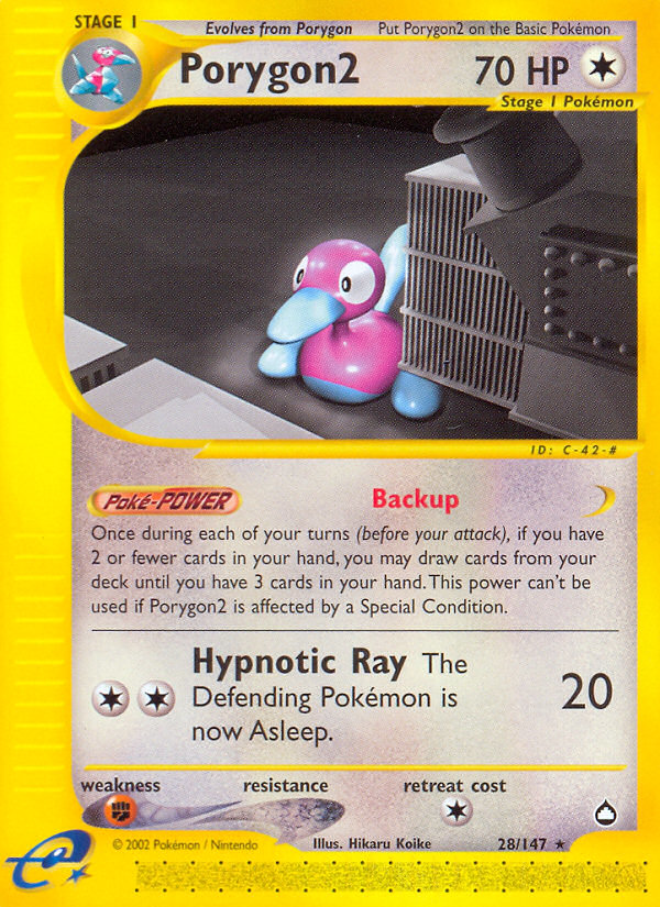 Porygon2 (28/147) [Aquapolis] | Mega City Incorporated