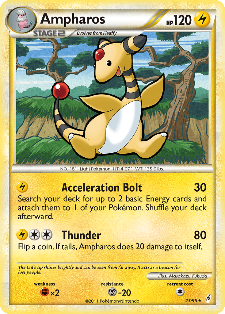 Ampharos (23/95) [HeartGold & SoulSilver: Call of Legends] | Mega City Incorporated