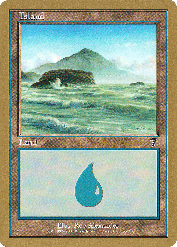Island (ab333) (Alex Borteh) [World Championship Decks 2001] | Mega City Incorporated