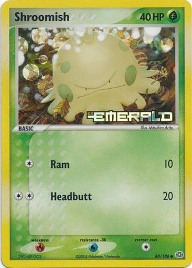 Shroomish (63/106) (Stamped) [EX: Emerald] | Mega City Incorporated