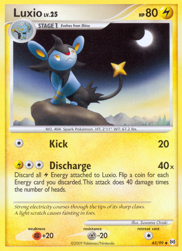 Luxio (43/99) [Platinum: Arceus] | Mega City Incorporated