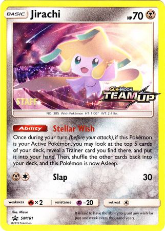 Jirachi (SM161) (Staff) [Sun & Moon: Black Star Promos] | Mega City Incorporated