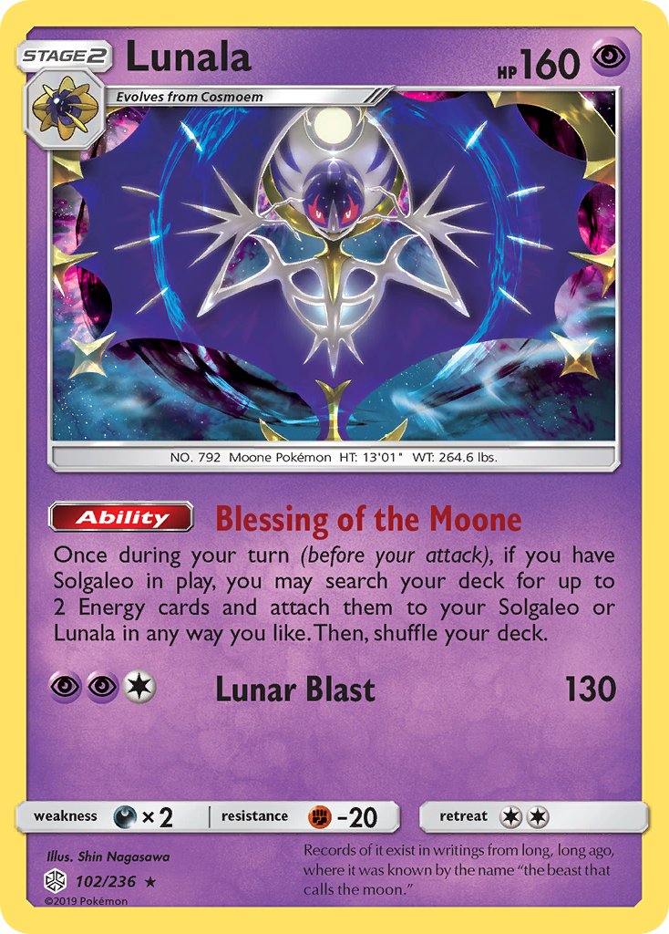 Lunala (102/236) [Sun & Moon: Cosmic Eclipse] | Mega City Incorporated