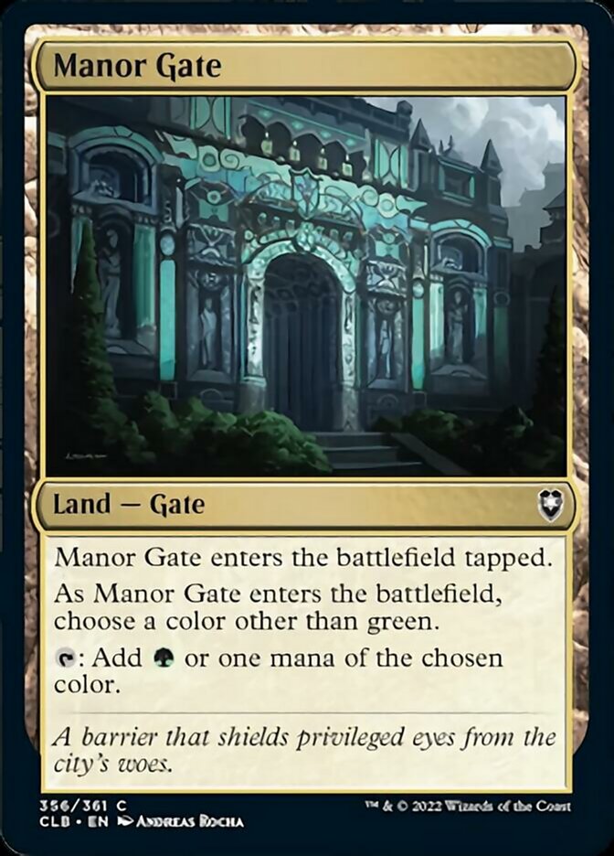 Manor Gate [Commander Legends: Battle for Baldur's Gate] | Mega City Incorporated