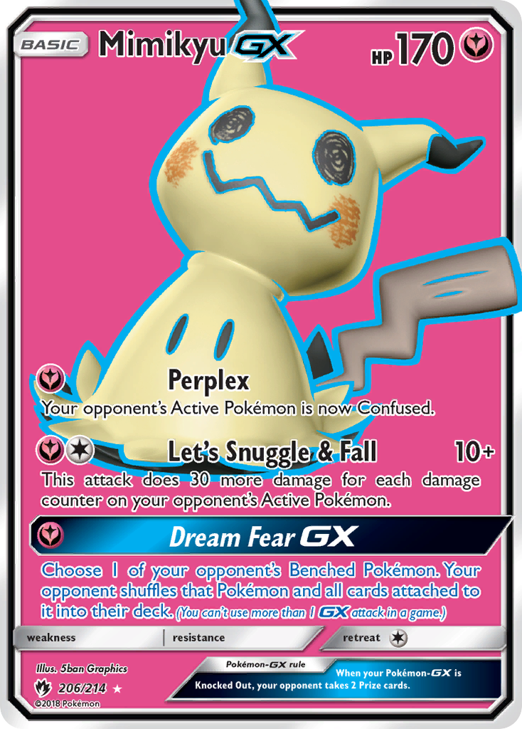 Mimikyu GX (206/214) [Sun & Moon: Lost Thunder] | Mega City Incorporated