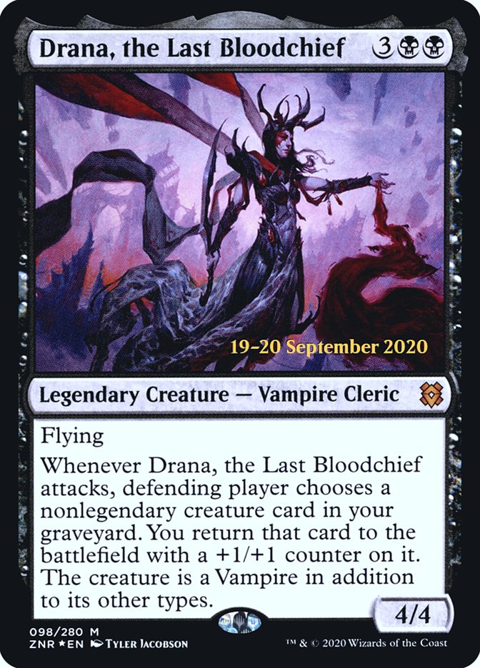 Drana, the Last Bloodchief  [Zendikar Rising Prerelease Promos] | Mega City Incorporated