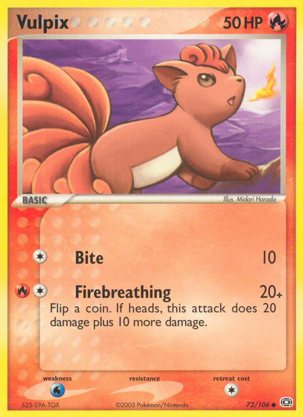 Vulpix (72/106) [EX: Emerald] | Mega City Incorporated