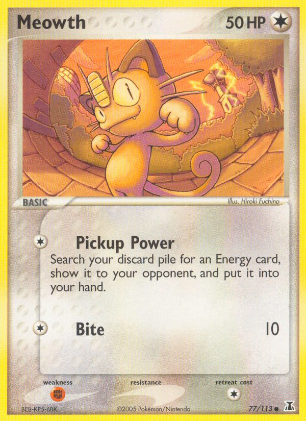 Meowth (77/113) [EX: Delta Species] | Mega City Incorporated