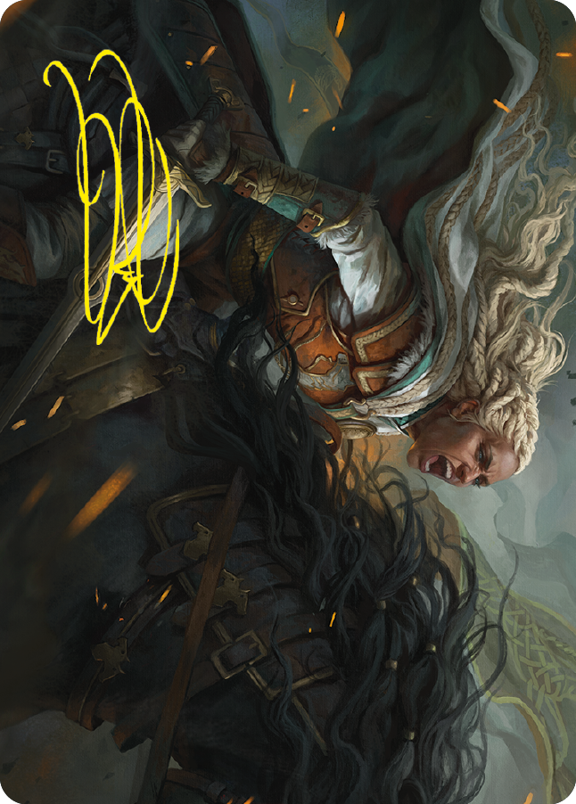Eowyn, Fearless Knight Art Card (Gold-Stamped Signature) [The Lord of the Rings: Tales of Middle-earth Art Series] | Mega City Incorporated