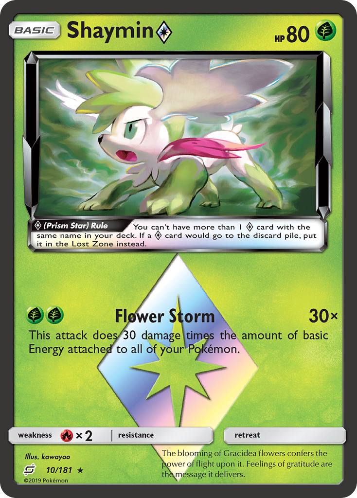 Shaymin (10/181) (Prism Star) [Sun & Moon: Team Up] | Mega City Incorporated