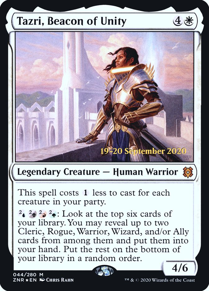 Tazri, Beacon of Unity  [Zendikar Rising Prerelease Promos] | Mega City Incorporated