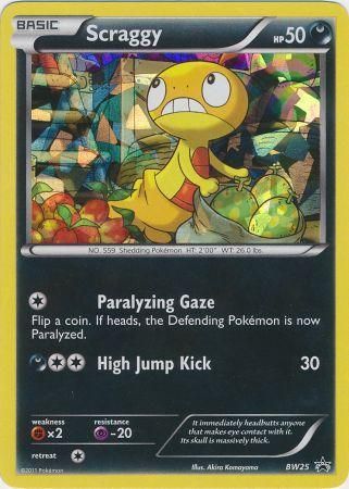 Scraggy (BW25) (Cracked Ice Holo) [Black & White: Black Star Promos] | Mega City Incorporated