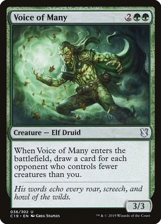 Voice of Many [Commander 2019] | Mega City Incorporated
