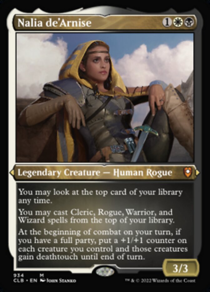 Nalia de'Arnise (Display Commander) (Foil Etched) [Commander Legends: Battle for Baldur's Gate] | Mega City Incorporated