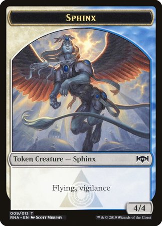 Sphinx Token [Ravnica Allegiance Tokens] | Mega City Incorporated