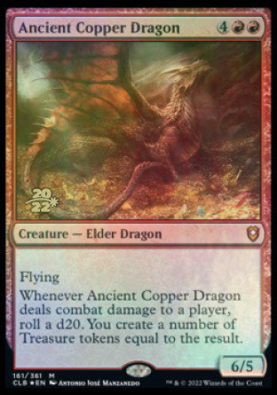 Ancient Copper Dragon [Commander Legends: Battle for Baldur's Gate Prerelease Promos] | Mega City Incorporated